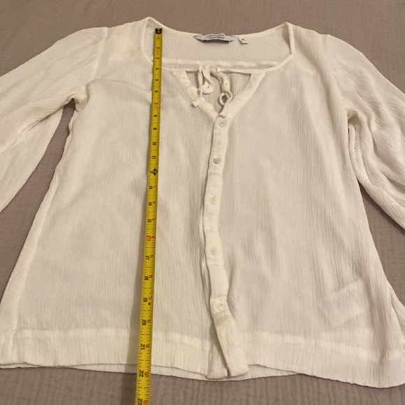 & Other Stories White Blouse with Tie Detail. Size 6 - Picture 5 of 7